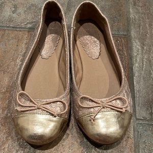 Rose Gold Ballet flats